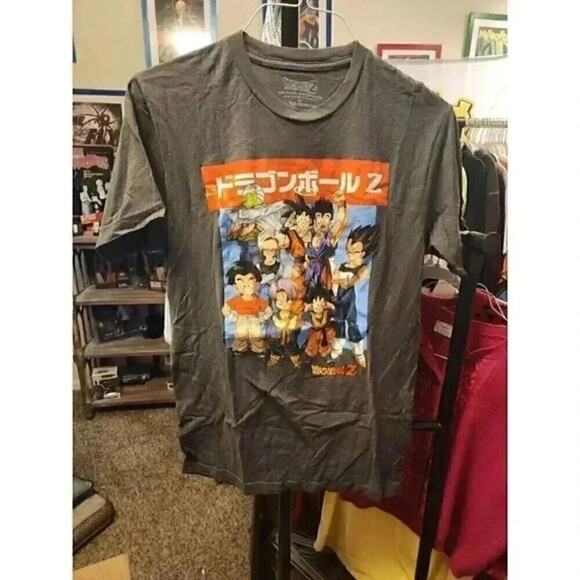 Dragonball Z Graphic Medium Gray Short Sleeve T-Shirt CR4 - Picture 1 of 5